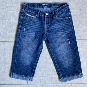Levi’s denim skimmer shorts in dark denim.  Size 10.
